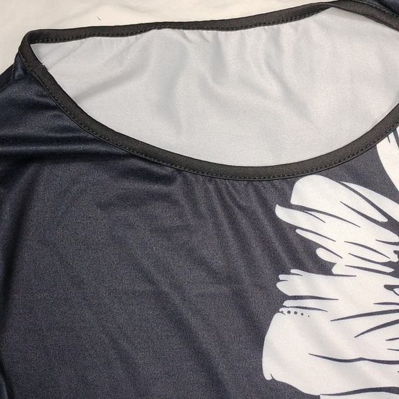 Denater Womens Floral Dress with Lace Sleeves Size Large - Picture 2 of 13